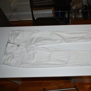 High Rise White Jeans